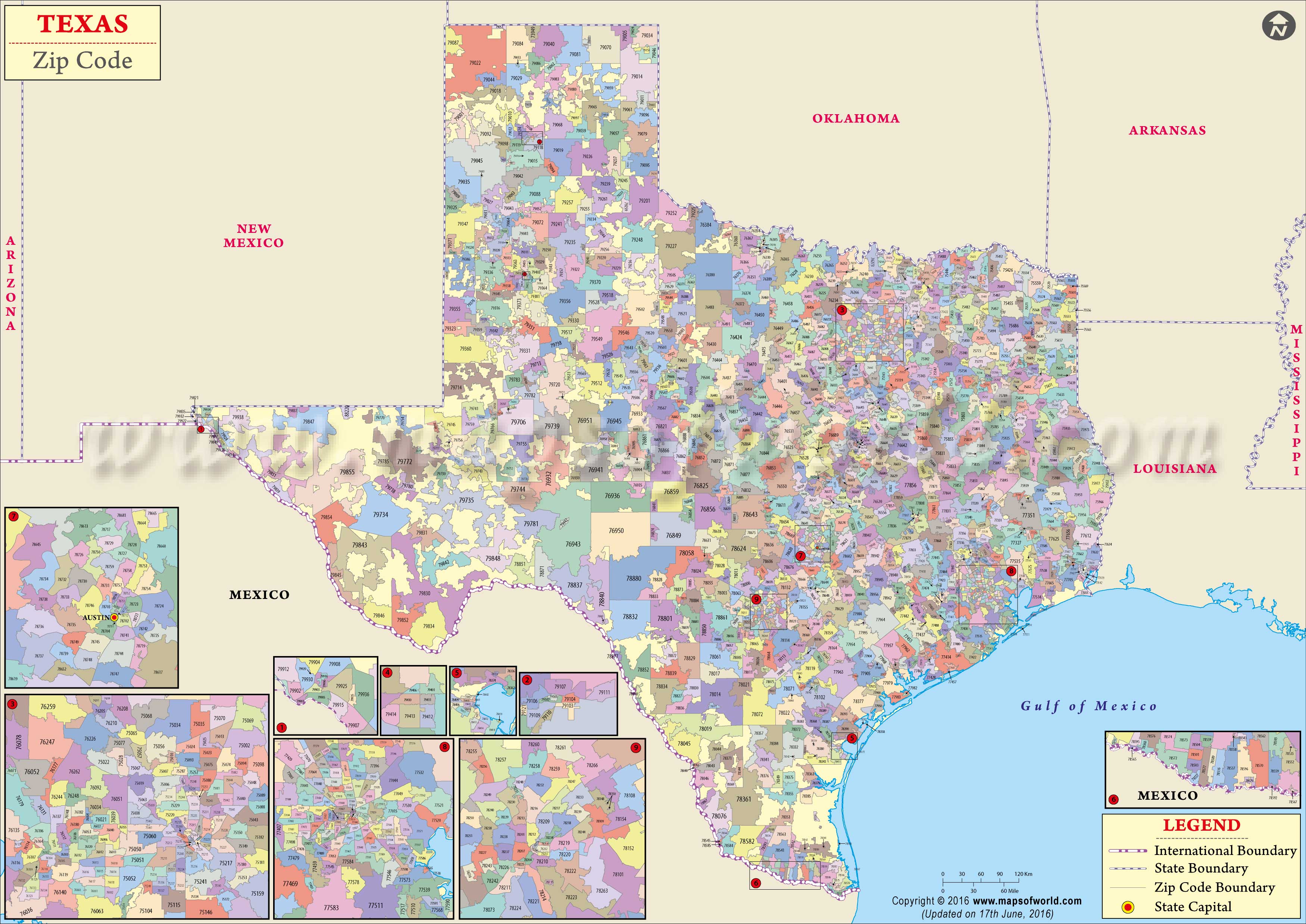 Texas County Map With Zip Codes All In One Photos Images And Photos