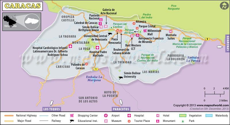 Caracas Map