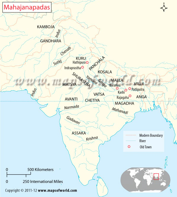Mahajanapadas Map