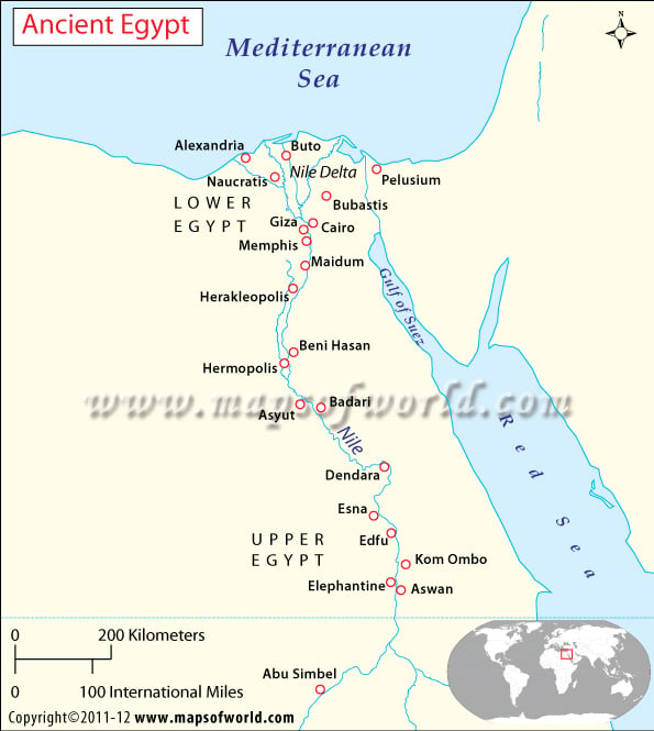 Ancient Egypt Map History Religion Facts