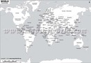Black and White World Map Black and White World Map