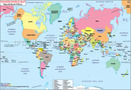 World Map in Spanish