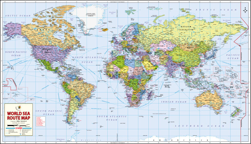 World searoues Map