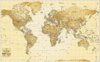 World Wall Maps for Home Décor Poster
